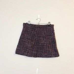 Vintage | Tweed Wool Mini Skirt